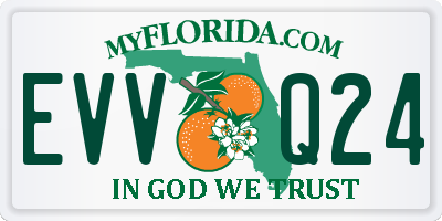FL license plate EVVQ24