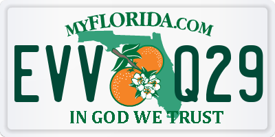 FL license plate EVVQ29