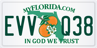 FL license plate EVVQ38