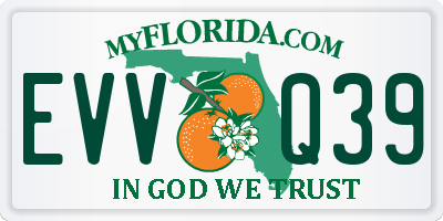 FL license plate EVVQ39