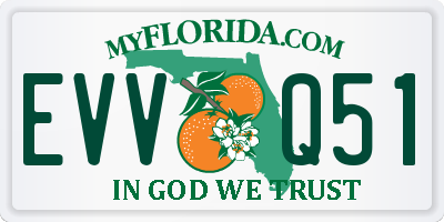FL license plate EVVQ51
