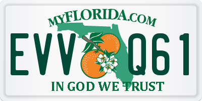 FL license plate EVVQ61