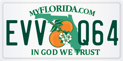 FL license plate EVVQ64