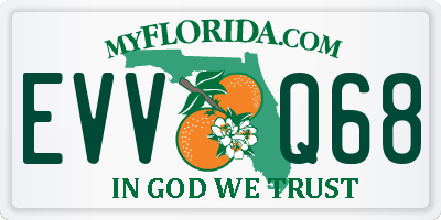 FL license plate EVVQ68