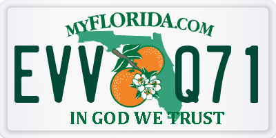 FL license plate EVVQ71