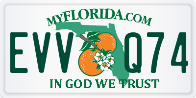 FL license plate EVVQ74