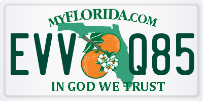 FL license plate EVVQ85