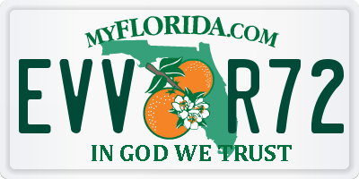 FL license plate EVVR72