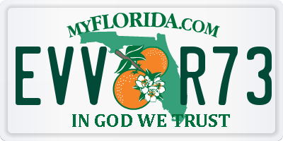 FL license plate EVVR73