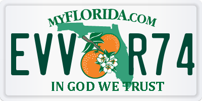 FL license plate EVVR74