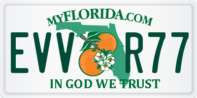 FL license plate EVVR77