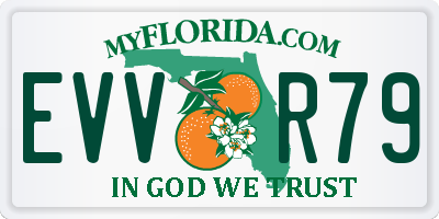 FL license plate EVVR79
