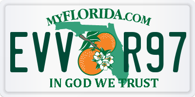 FL license plate EVVR97