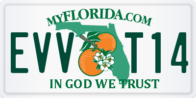 FL license plate EVVT14