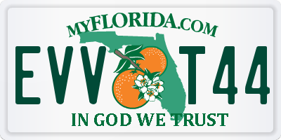 FL license plate EVVT44