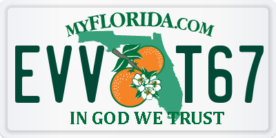 FL license plate EVVT67