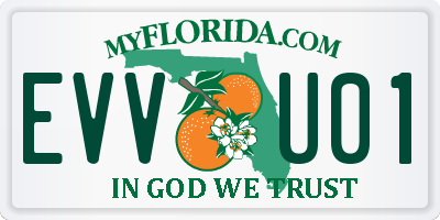 FL license plate EVVU01