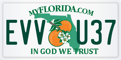 FL license plate EVVU37