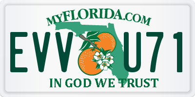 FL license plate EVVU71