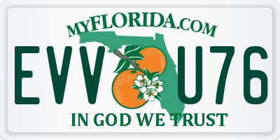 FL license plate EVVU76