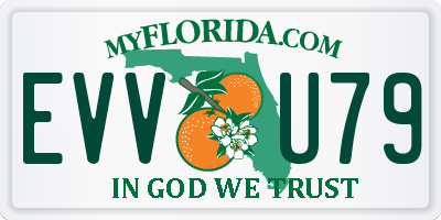 FL license plate EVVU79