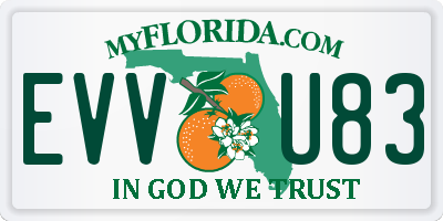 FL license plate EVVU83