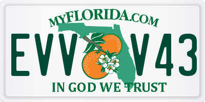 FL license plate EVVV43