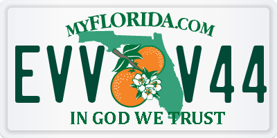 FL license plate EVVV44