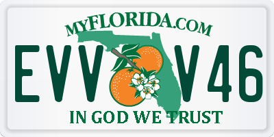 FL license plate EVVV46