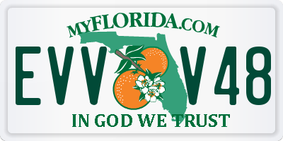FL license plate EVVV48