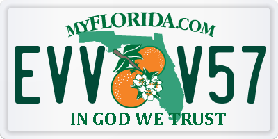 FL license plate EVVV57