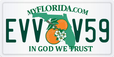 FL license plate EVVV59