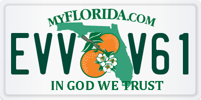 FL license plate EVVV61
