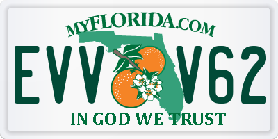 FL license plate EVVV62