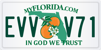 FL license plate EVVV71