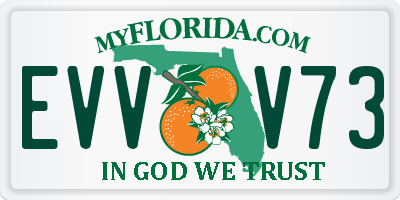 FL license plate EVVV73