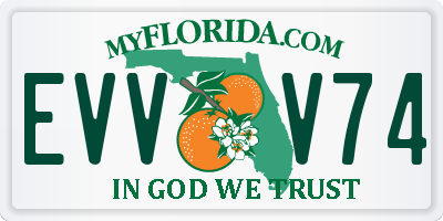 FL license plate EVVV74
