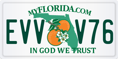 FL license plate EVVV76