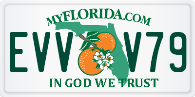 FL license plate EVVV79