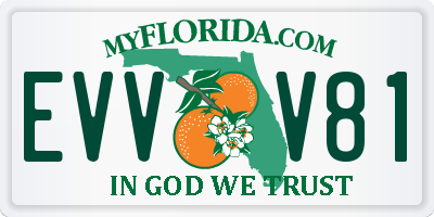 FL license plate EVVV81