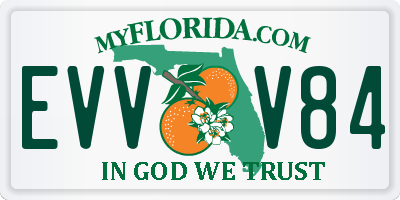FL license plate EVVV84