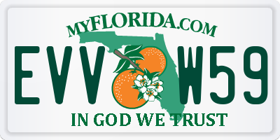 FL license plate EVVW59