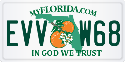 FL license plate EVVW68