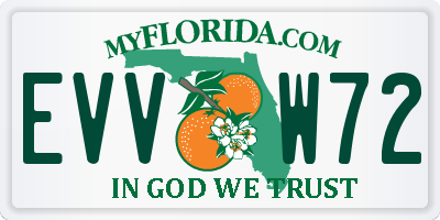 FL license plate EVVW72