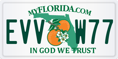 FL license plate EVVW77