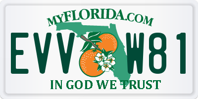 FL license plate EVVW81
