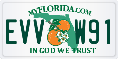 FL license plate EVVW91