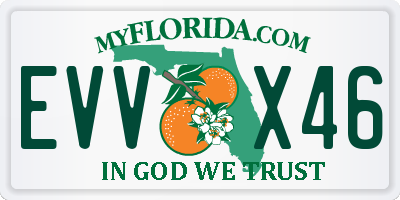 FL license plate EVVX46