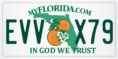 FL license plate EVVX79