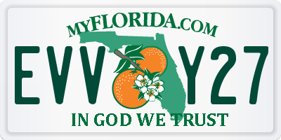 FL license plate EVVY27